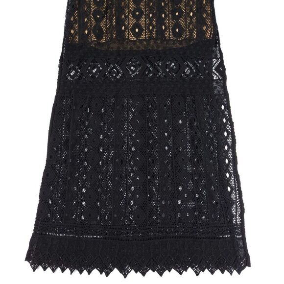 NEW Jen's Pirate Booty Chaouen Maxi Dress Black Lace Whimsigoth Boho Romantic - Picture 7 of 11